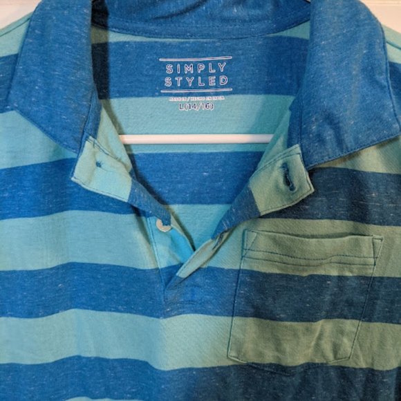 Bundle Simply Styled Brand - Boys Polo Shirt - Large 14/16 NEW - 3 Shirts - Picture 2 of 12